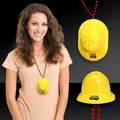 Mini Yellow Construction Hat w/ J Hook Attachment